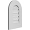 Ekena Millwork Round Top Surface Mount PVC Gable Vent: Functional, w/ 3-1/2"W x 1"P Standard Frame, 14"W x 20"H GVPRT14X2001SF - alternate 4